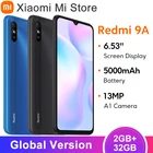 Новый Смартфон Xiaomi Redmi 9A, телефон, 2 ГБ 32 ГБ, Восьмиядерный процессор MTK Helio G25, экран 6,53 дюйма, 5000 мАч, задняя камера 13 МП