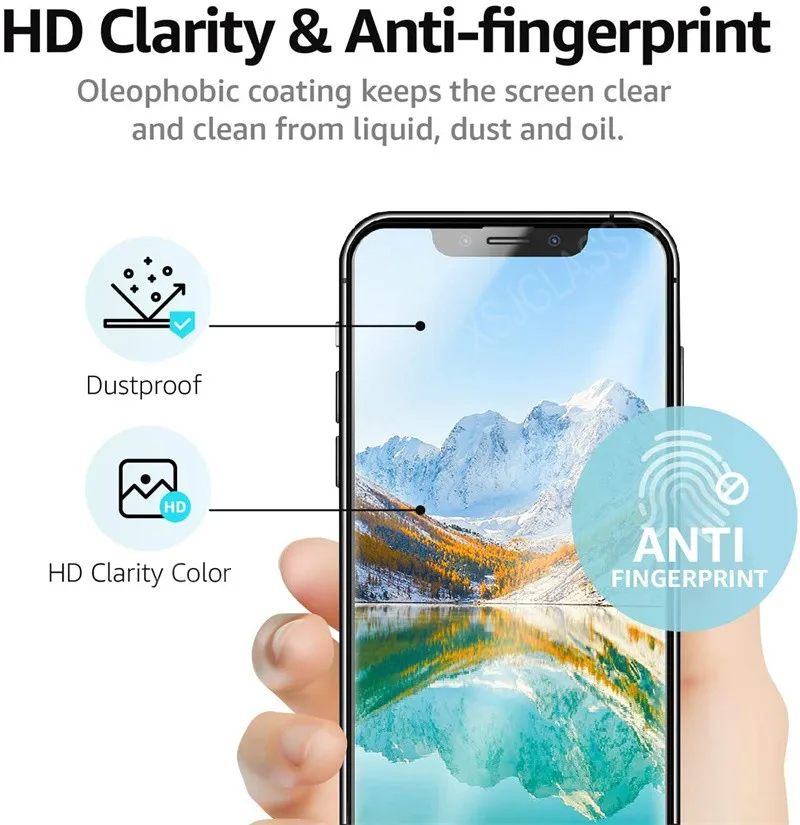 500pcs 2.5D Protective Glass Tempered Screen protector For iPhone 13 14 12 Mini Pro Max  6 S 7 8 Plus X XR XS Max SE