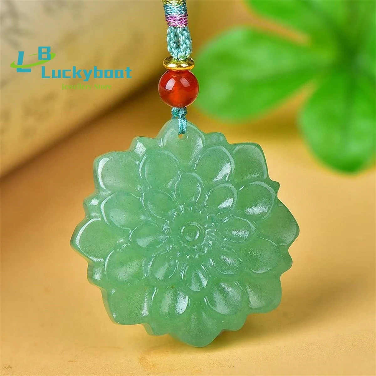 

Natural Dongling Jade Auspicious Flower Blossoming Rich and Noble Pendant Simple and Exquisite Fashion Versatile for Men and Wom