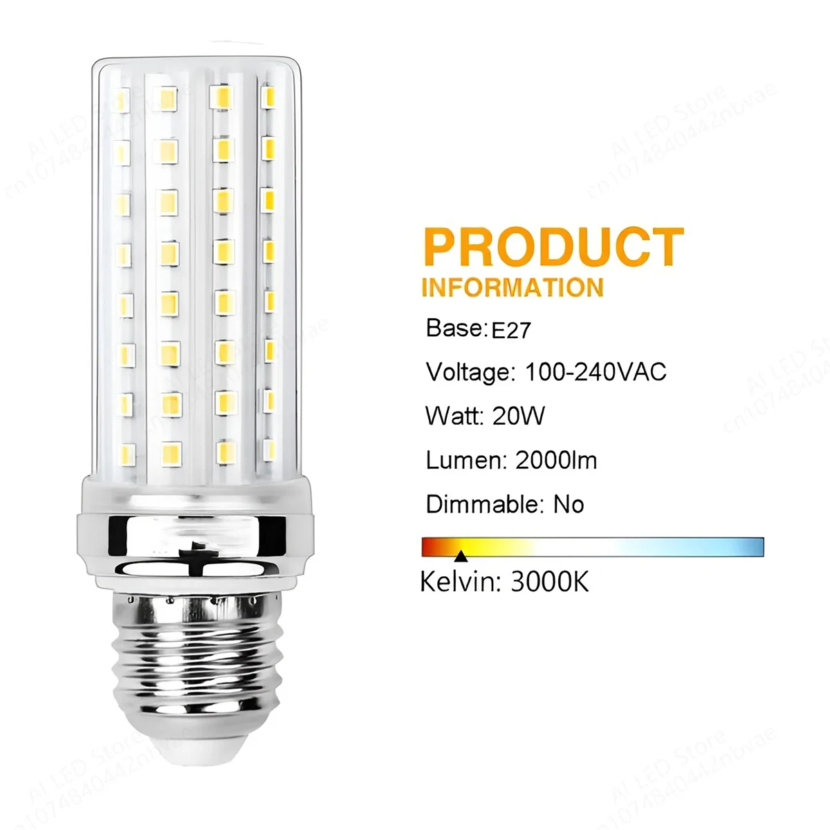 Фото E14 E27 12w 16w 20w 24w 40w Led Кукурузные лампы и 2835 / SMD Лампочки Домашние декоративные люстры 220v ЖК №3