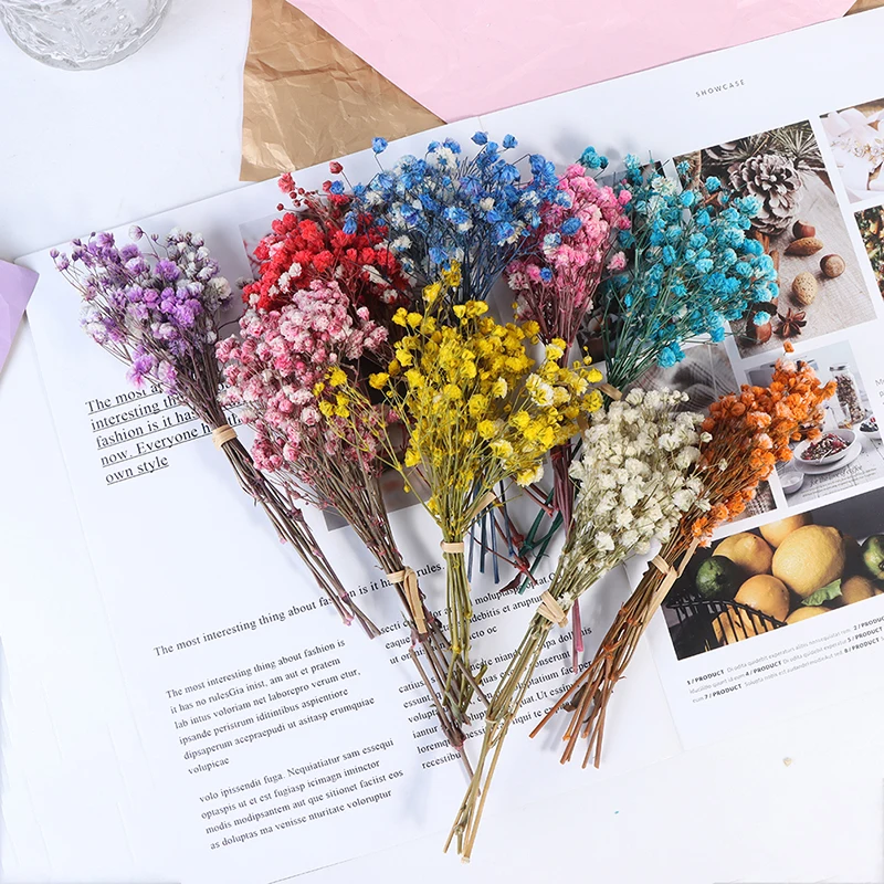 Цветочный букет из ромашек и звезд, натуральные растения для домашнего декора «сделай сам», сушеный цветок