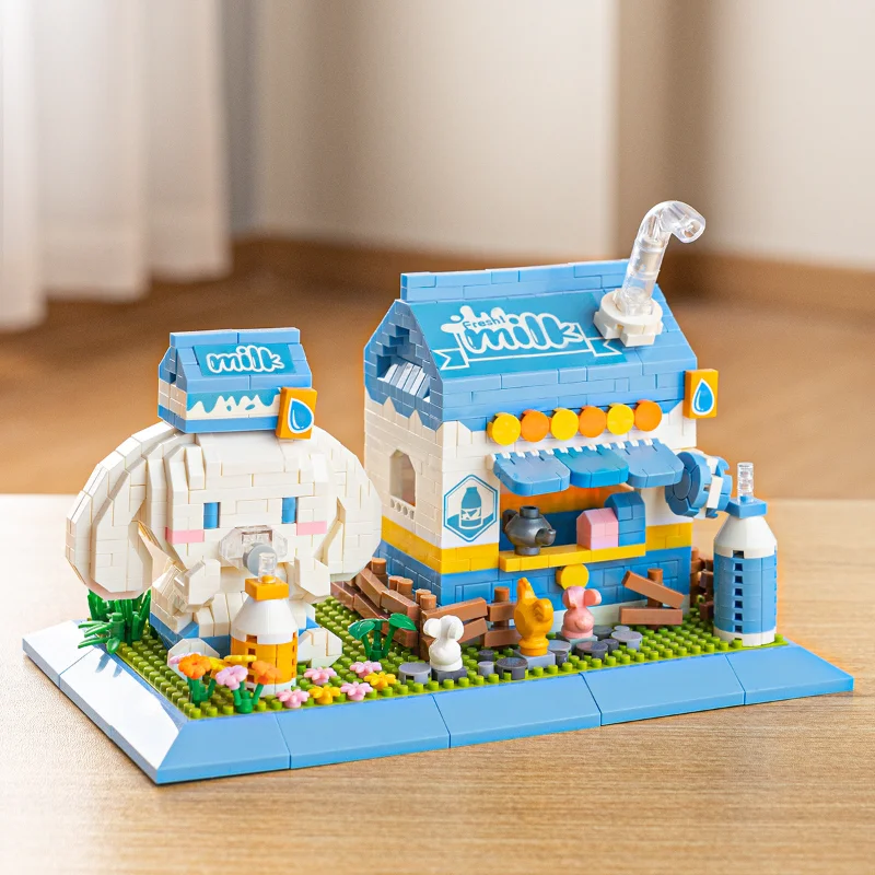 Sanrio Kulomie совместимый Конструктор Lego милая мультяшная кукла клубничный медведь