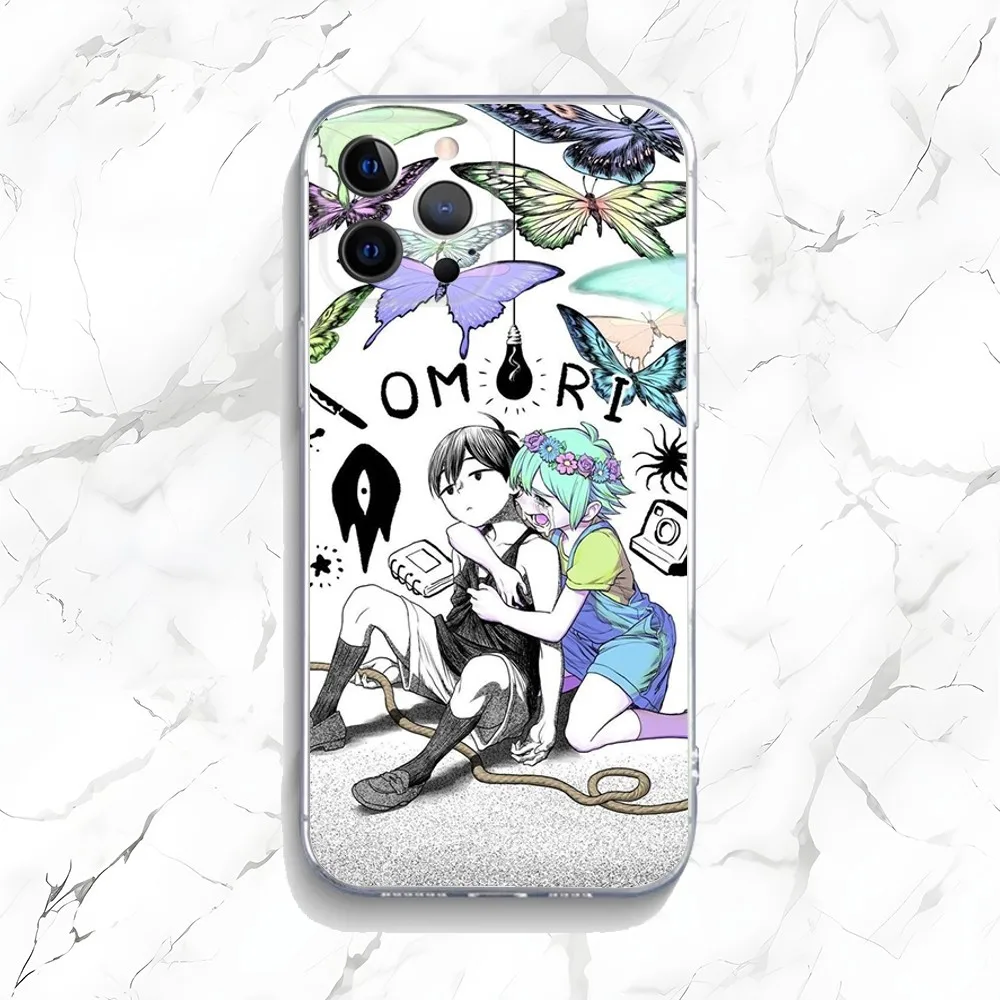 Игровой чехол для телефона Omori iPhone 15 14 13 12 11 Plus Pro Max XR XS X 7 8 SE прозрачный силиконовый