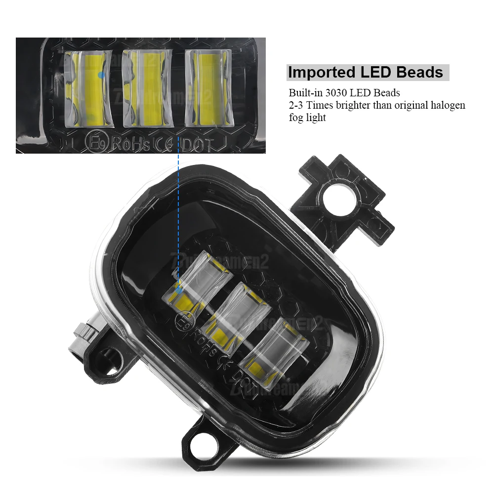 Фото 2 X 30W Автомобильные светодиодные противотуманные фары Canbus DRL H11 для Nissan Armada Patrol Y62 Y63 Ti Ti-L 2020 2021 2022 2023 2024 2025 №2