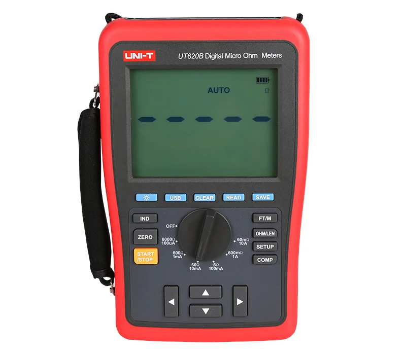 

Uni-t UT620B LCD Counts 60000 Digital Micro Ohm Meter Low Resistance Tester Usb Transmission