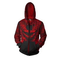 the amazing spider man cosplay jacket movie red venom 3d printing zipper coat autumn warm sweatshirts cartoon clothes