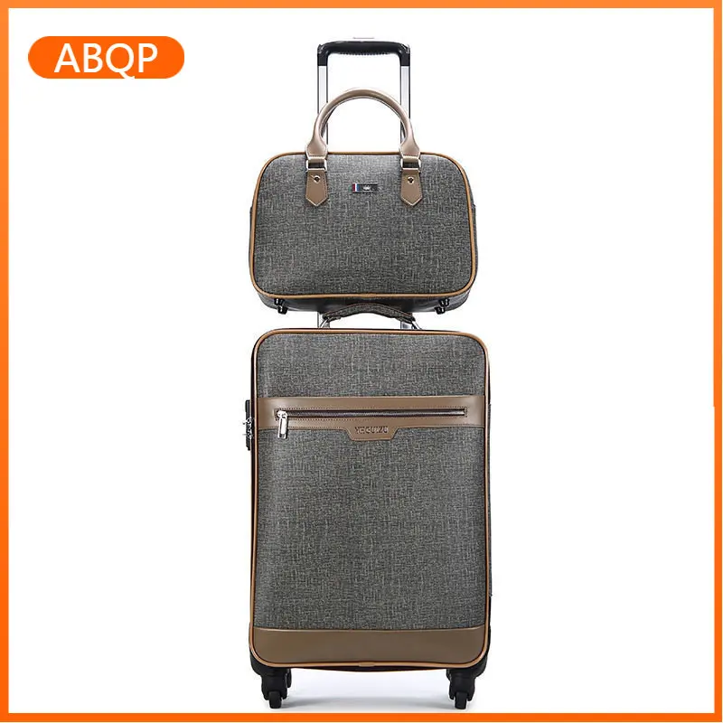 20-inch carry on business travel suitcase portable mini trolley case Women's zipper boarding case luggage set  maletas de viaje