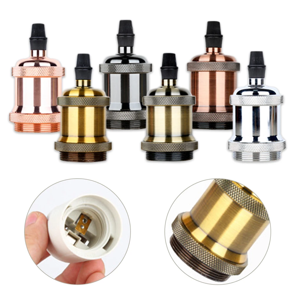 Патрон для лампы E27 винтажная термостойкая Подвесная лампа промышленный