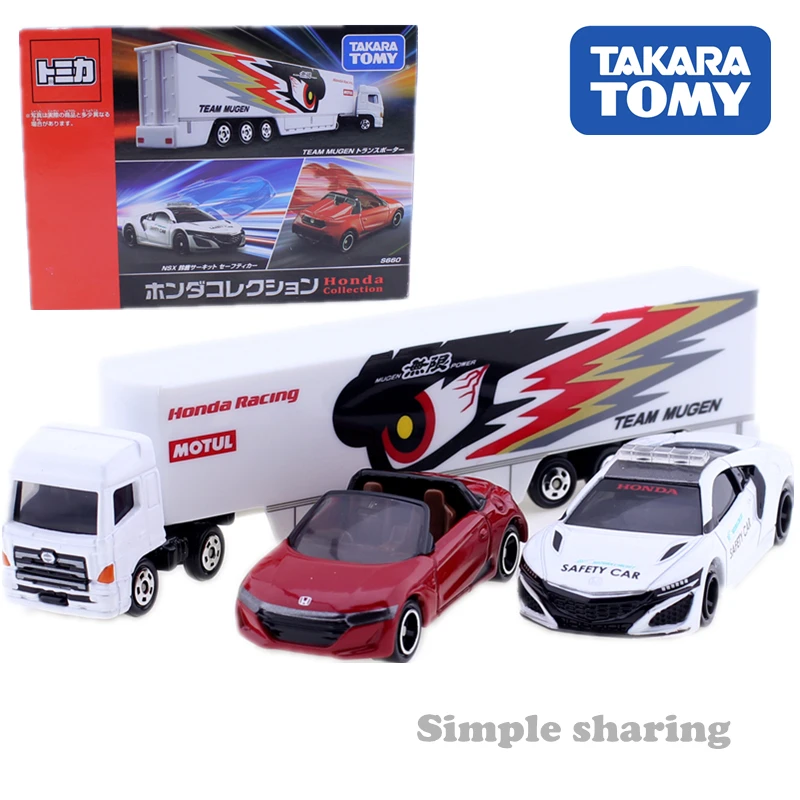 

Takara Tomy Tomica Gift Honda Collection Team Mugen NSX Suzuka S660 Gift Box Set Of 3 Car Model Kit Diecast Miniature