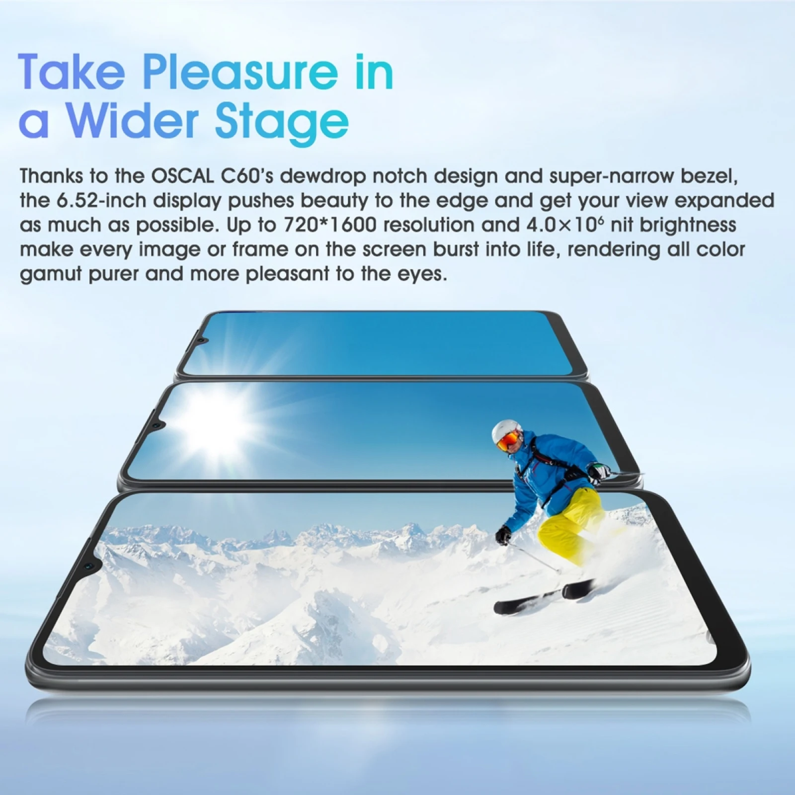 Najtaniej BLACKVIEW OSCAL C60 Smartphone 4GB Pamięci RAM 32GB ROM Octa Core 6.528