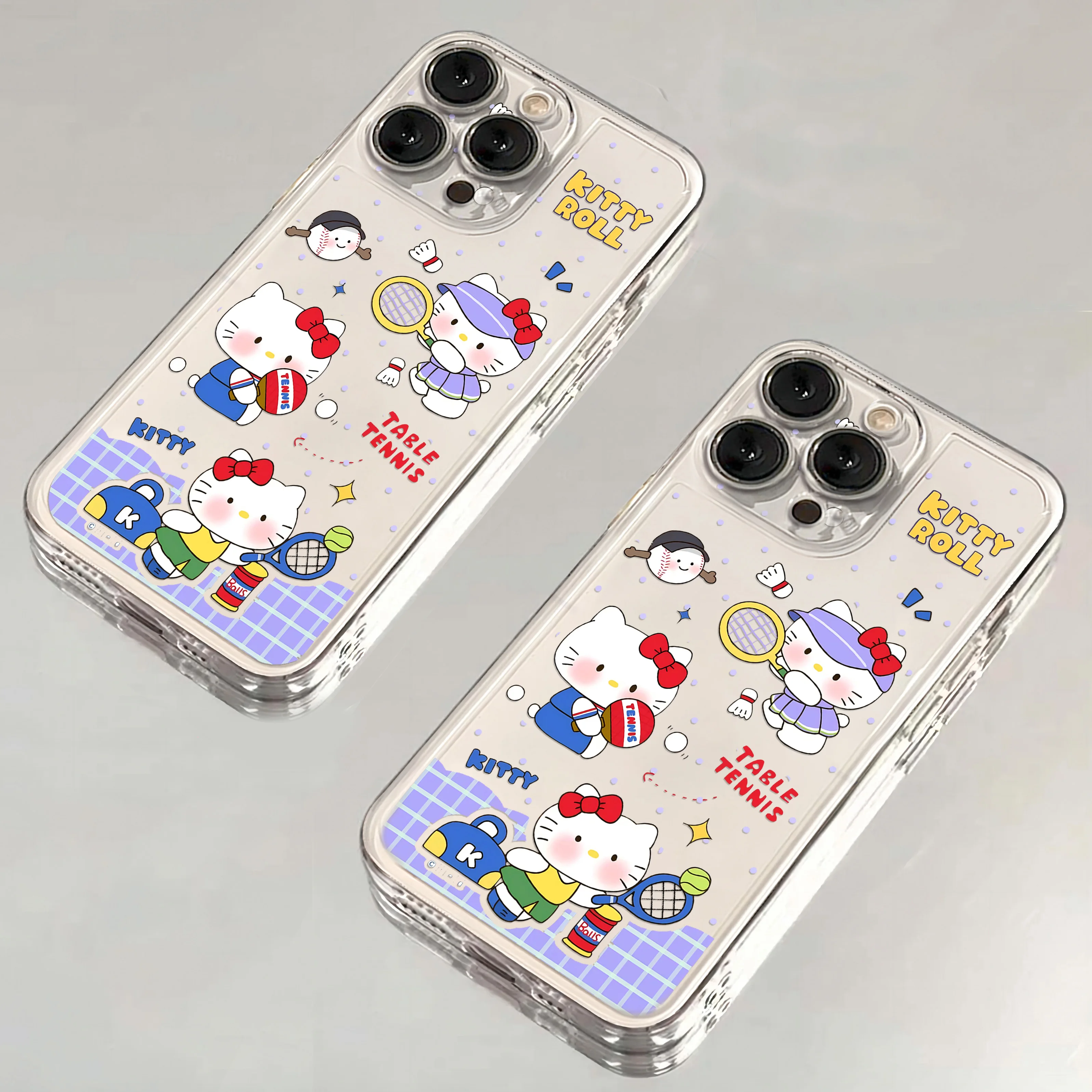 Спортивный прозрачный чехол Hello Kitty для Samsung A73 A72 A71 A55 A52 A51 A50 A35 A33 A32 A31 A30 A24 A23 A22 A13 A12