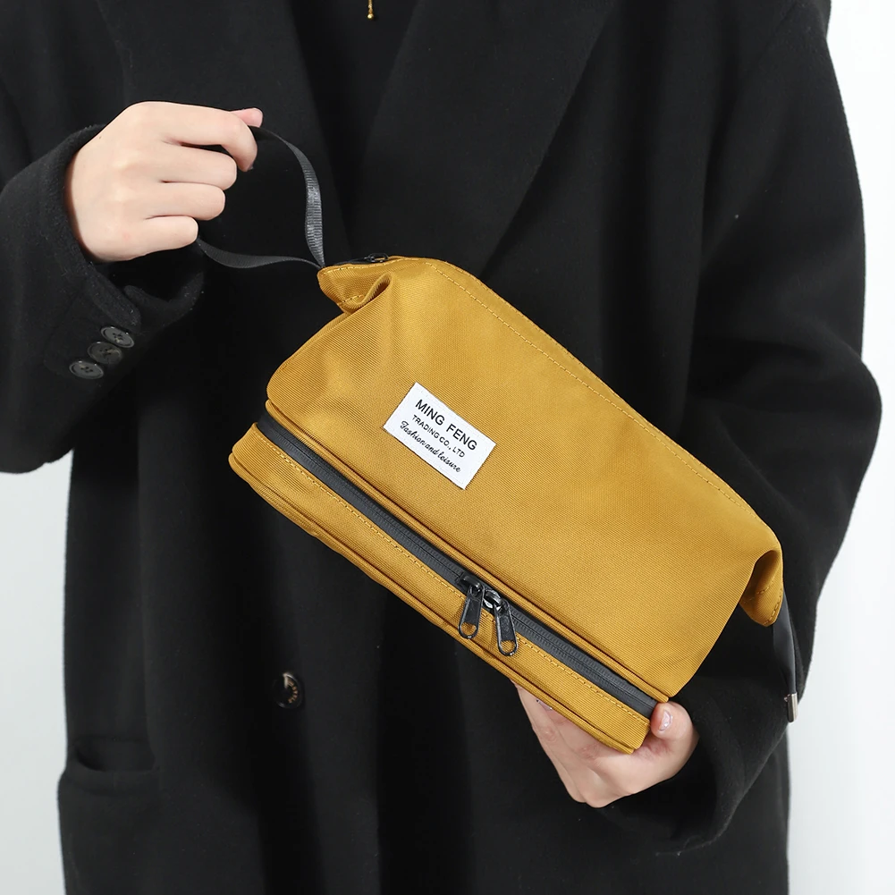 

Portable Oxford Women Makeup Bag Large Capacity Storage Bag Sport Travel Storage Cosmetic Bag Casual Simple Toiletry Bag Handbag