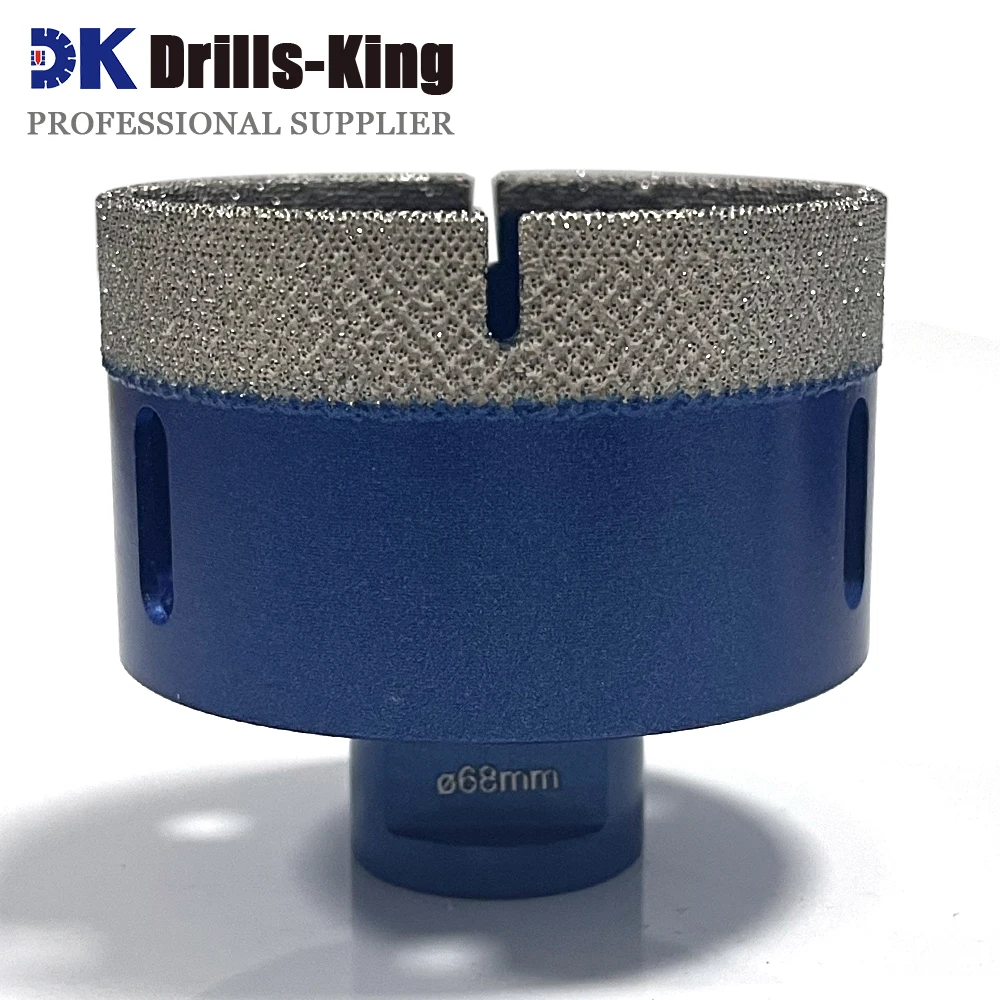 

6 мм - 68 мм Корона M14 Резьба Вакуумная пайка Алмазное корончатое сверло для мрамора, камня, фарфора, керамической плитки, кольцевой пилы