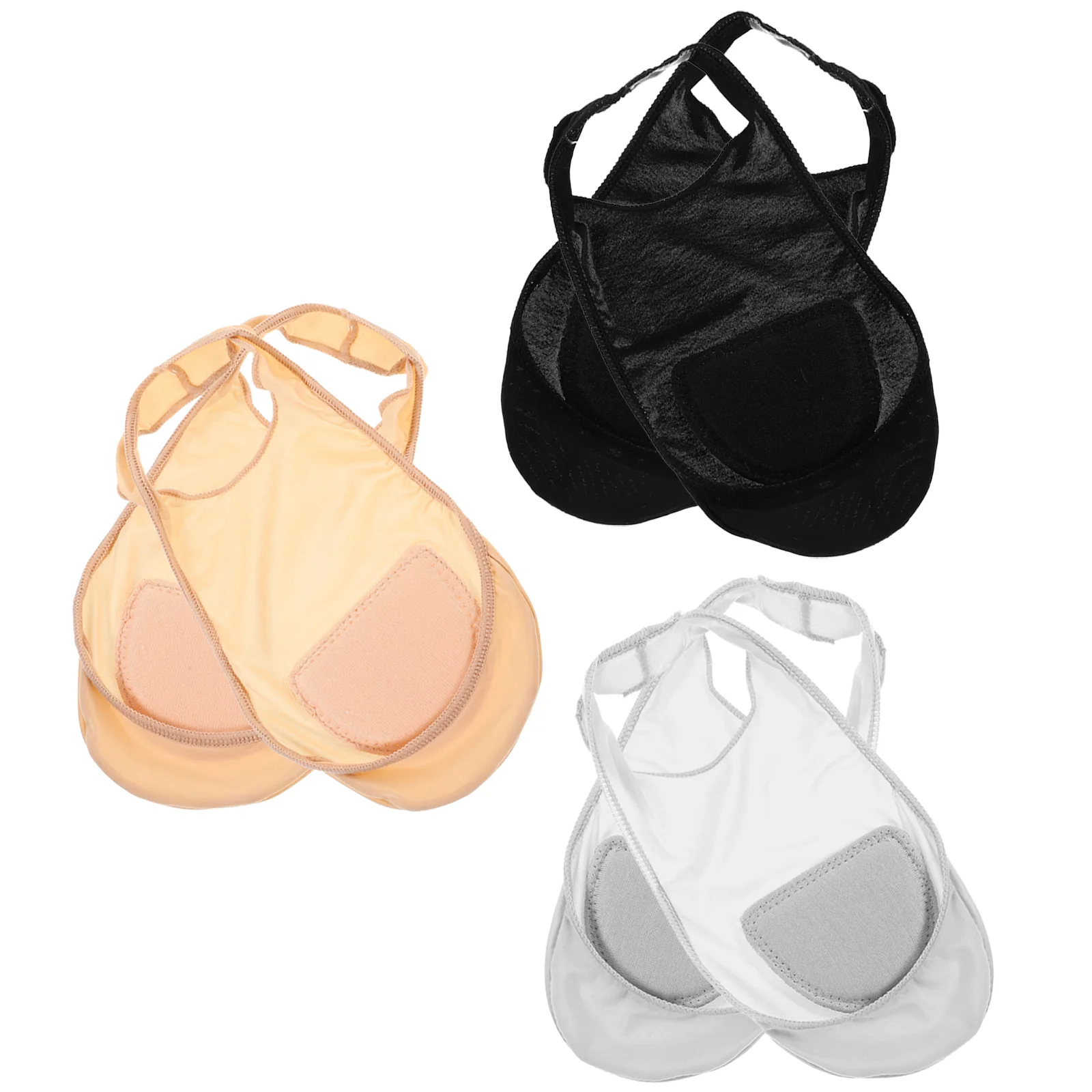 3 пары противоскользящих полуносков невидимая лодка туфли на плоской подошве с