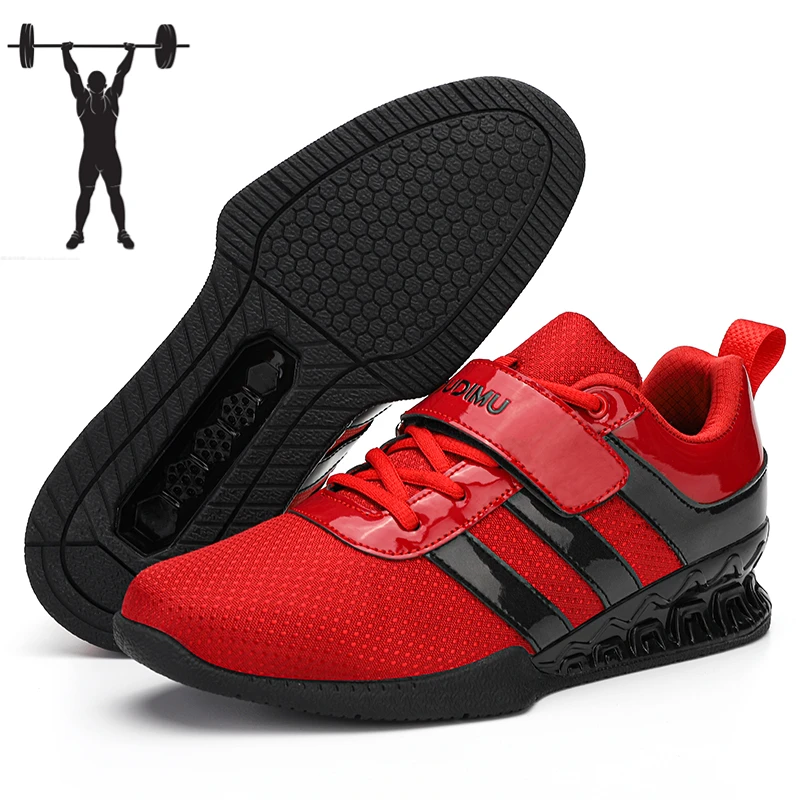 Professional men's squatting weight lifting shoes Mesh breathable weight lifting training shoes Non slip fitness shoes for men