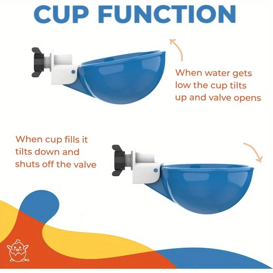 Автоматическая Чашка Для Подачи Воды Цыплят Перепелов Голубей Попугаев Птиц