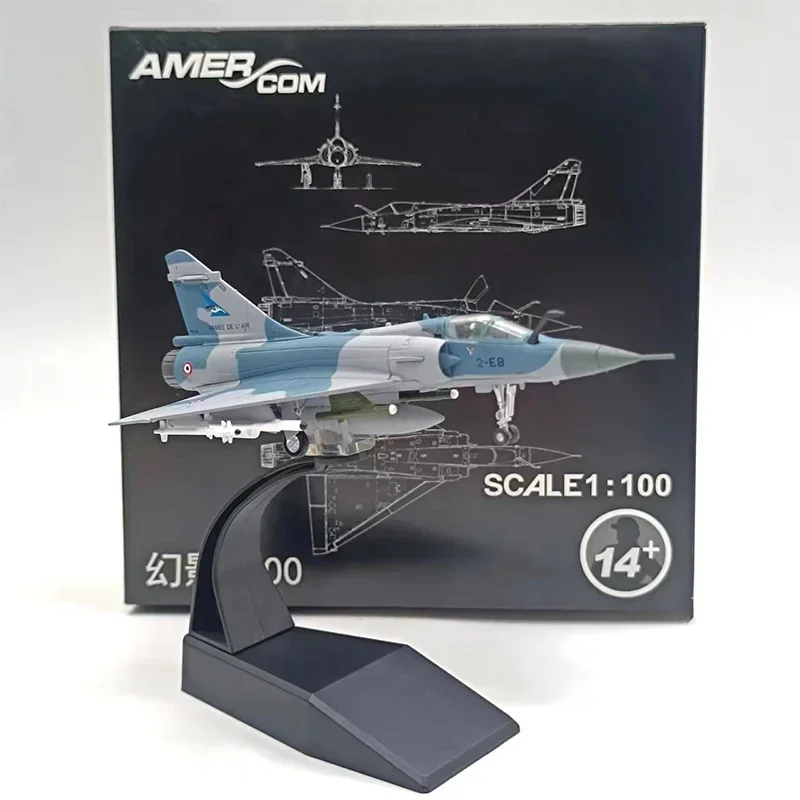 Новый литой металлический масштаб 1/100 для Dassault Mirage 2000 Франция ВВС самолет модель