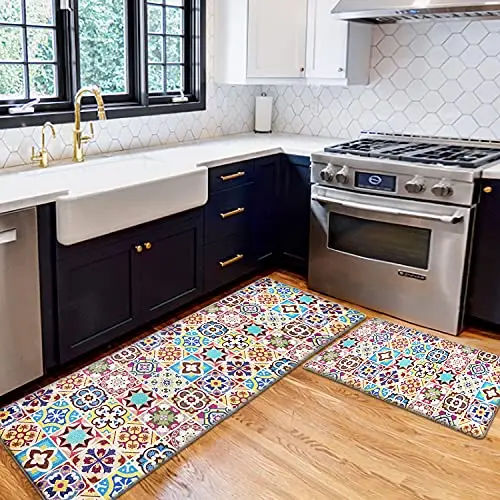

Modern 3D Printed Kitchen Mat Home Entrance Doormat Bedroom Living Room Decorative Carpet Washable Bathroom Non-Slip Long Carpet