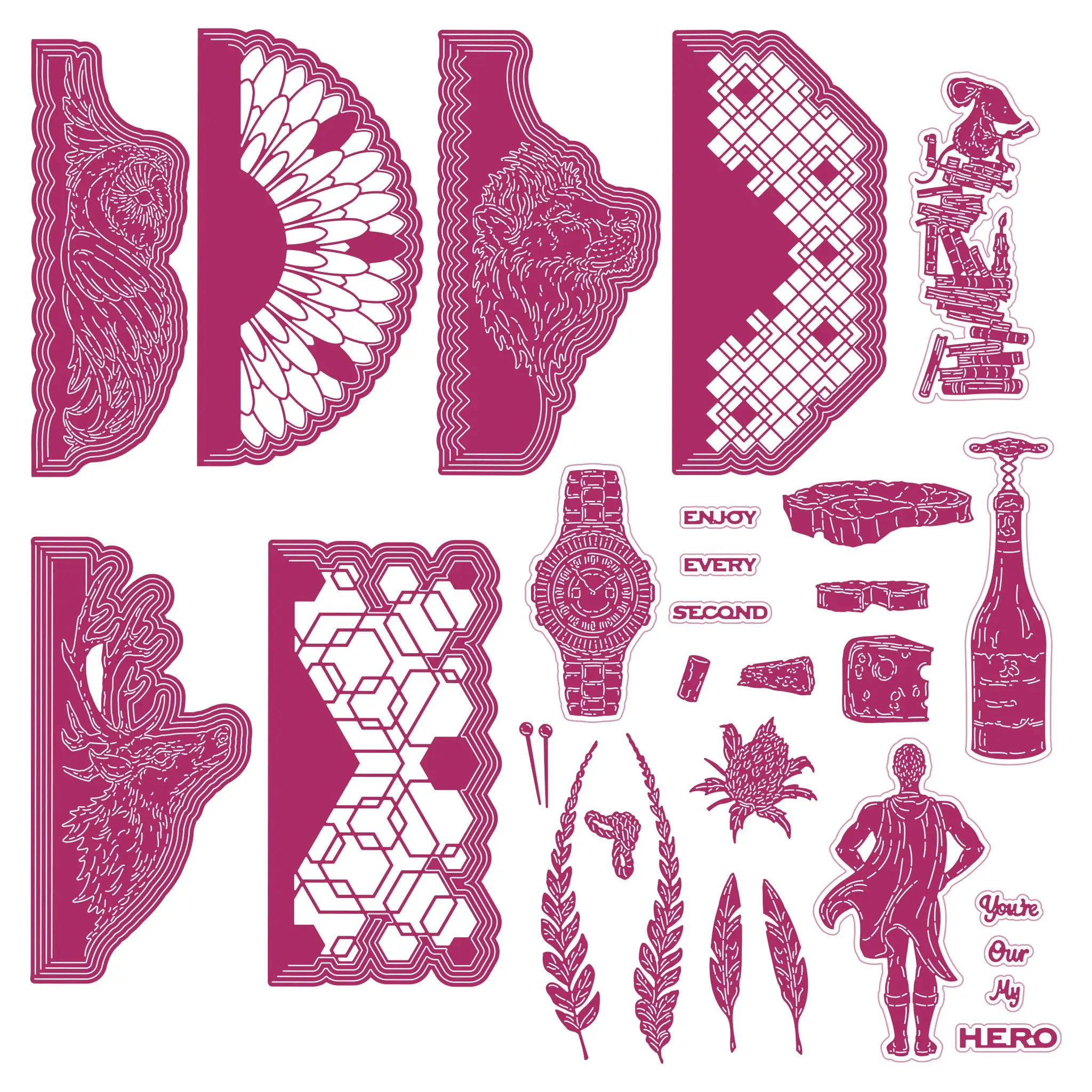 

2022 With Compliment Collection Watch New Metal Cutting Dies For Diy Scrapbooking Paper Cards Handmade Mold Embossing Arrival