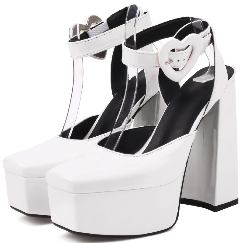 Сексуальные сандалии на платформе женская летняя обувь 2023 модные черно-белые