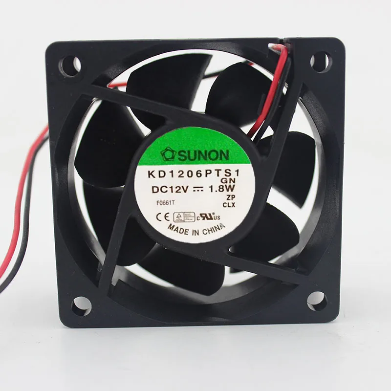 2-проводной Вентилятор охлаждения сервера SUNON KD1206PTS1 DC 12 В 1,8 Вт 60x60x25 мм