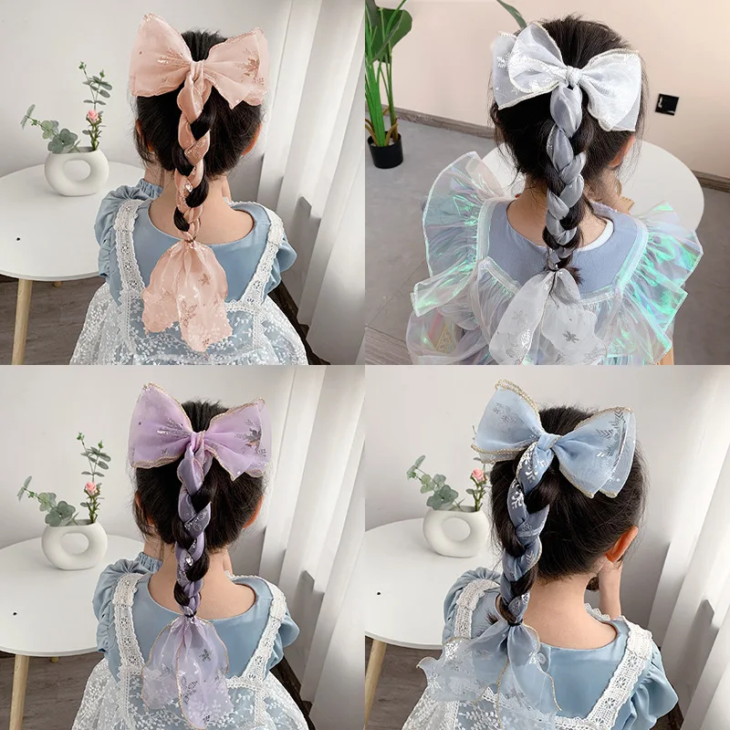 

Bows Hair Clip For Kids Girls Floral Tassel hair clip Bowknot Pearl New Hairpins Headwear Hairband Accessories