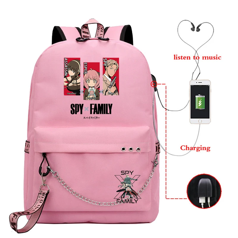 SPY X FAMILY Anya Forger, Mochila de Anime para adolescentes, mochilas escolares...