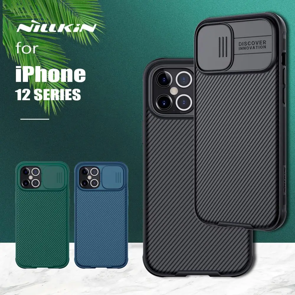 

Чехол Nillkin CamShield для iPhone 12 Pro Max, тонкий защитный чехол для съемной камеры для iPhone 12/12 Pro/12 Mini, задняя крышка для объектива