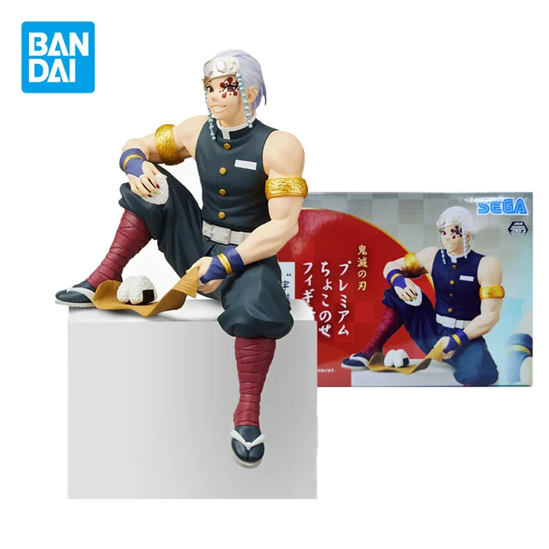 

Original Japanese Anime Demon Slayer Uzui Tengen Eat Rice Ball Ver Action Figures Pressed Instant Noodles Collectible Toys Gifts