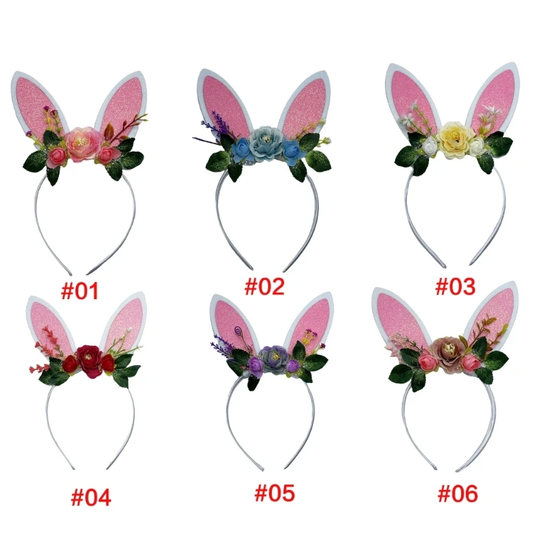 

Easter Headband Sequins Bunny Ear Shape Hair Hoop Party Headpiece Hairband Easter Party Cosplay Costume Prop Unisex M6CD
