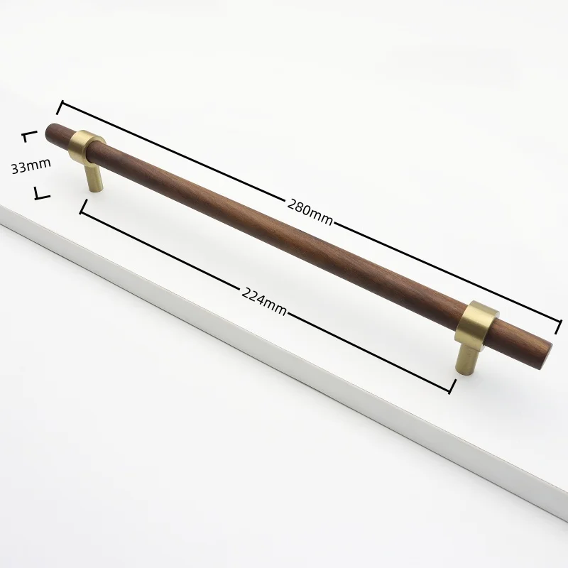 Деревянные ручки для шкафов из бука/ореха