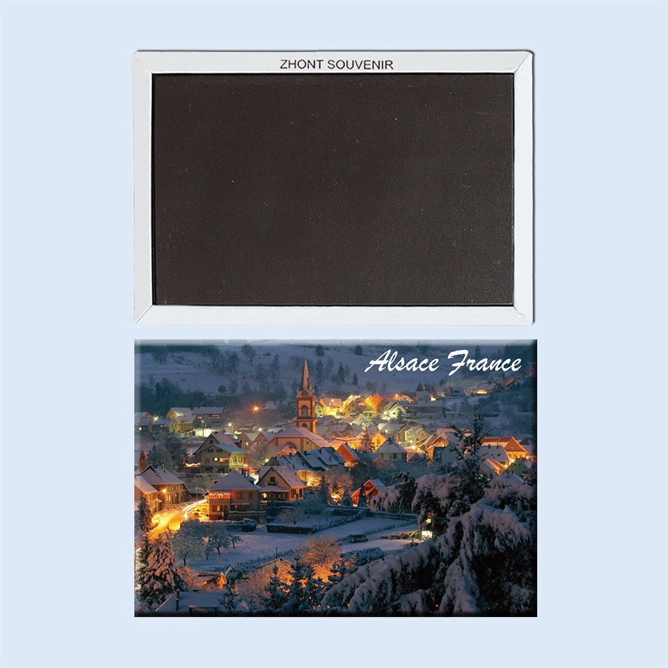 Магнитный холодильник с надписью «Рождество в эльзации», Франция, 22634 г., подарки для друзей, дорожные сувениры