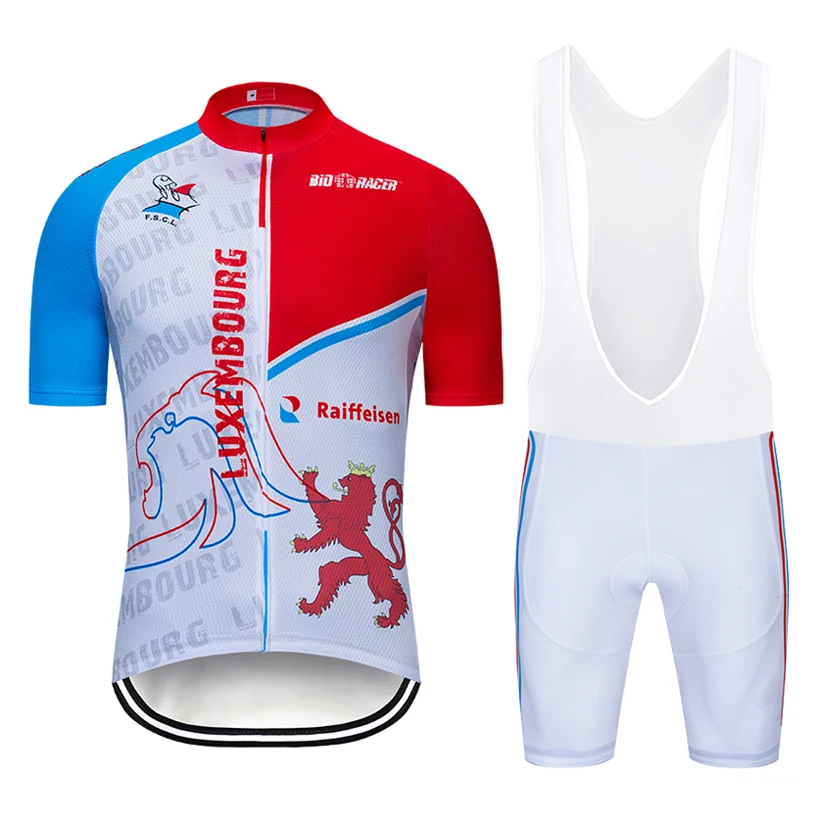 

2021 New LUXEMBOURG TEAM cycling jersey 9D pad Bike shorts set quick dry Ropa Ciclismo Mens pro BICYCLING Maillot Culotte wear