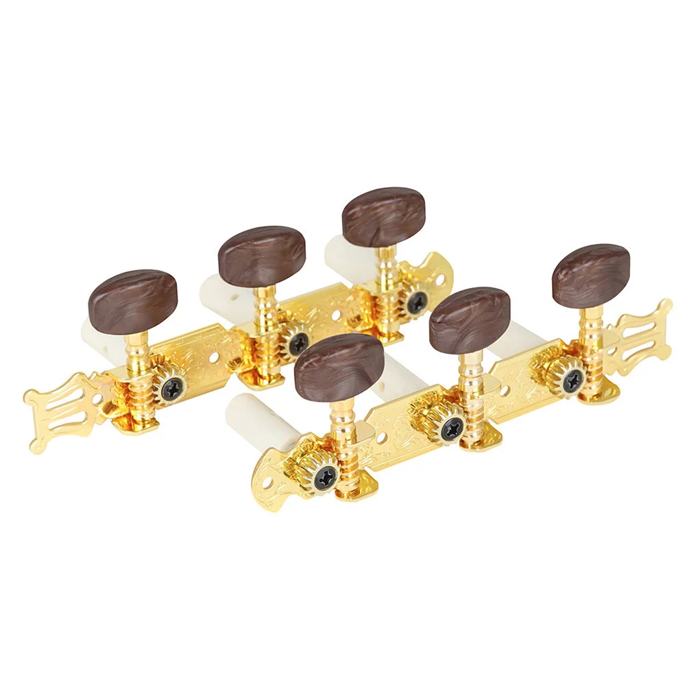 

2 Pcs Portable Guitar Durable Tuning Peg Bass Pegs Electric Machine Tuners Metal Folk