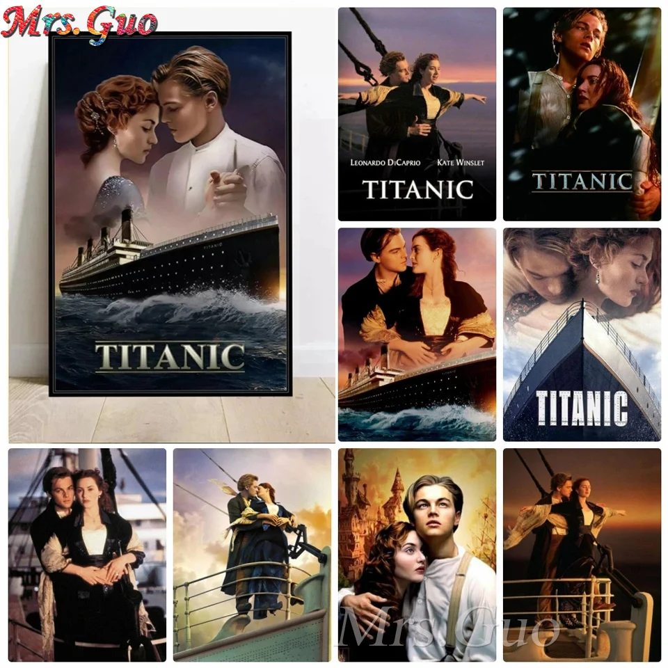 

American Movie Titanic Diamond Painting Cross Stitch Kit Full Drill Embroidery Mosaic Art Diamond Rhinestone Picture Home Decor