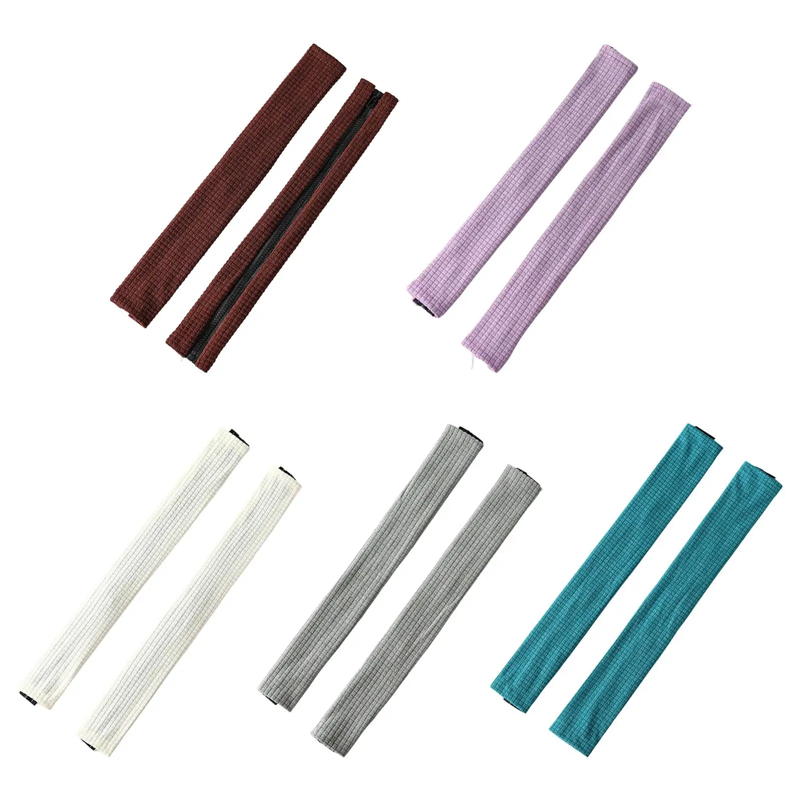 

2x Zippered Office Chair Armrest Cover Washable Universal for Computer Chair Office Home