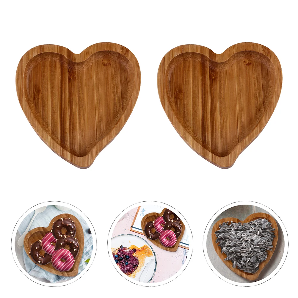 

1pc Lovely Useful Heart Shaped Storage Tray Heart Shaped Plates Heart Shaped Dish for Office Party Home