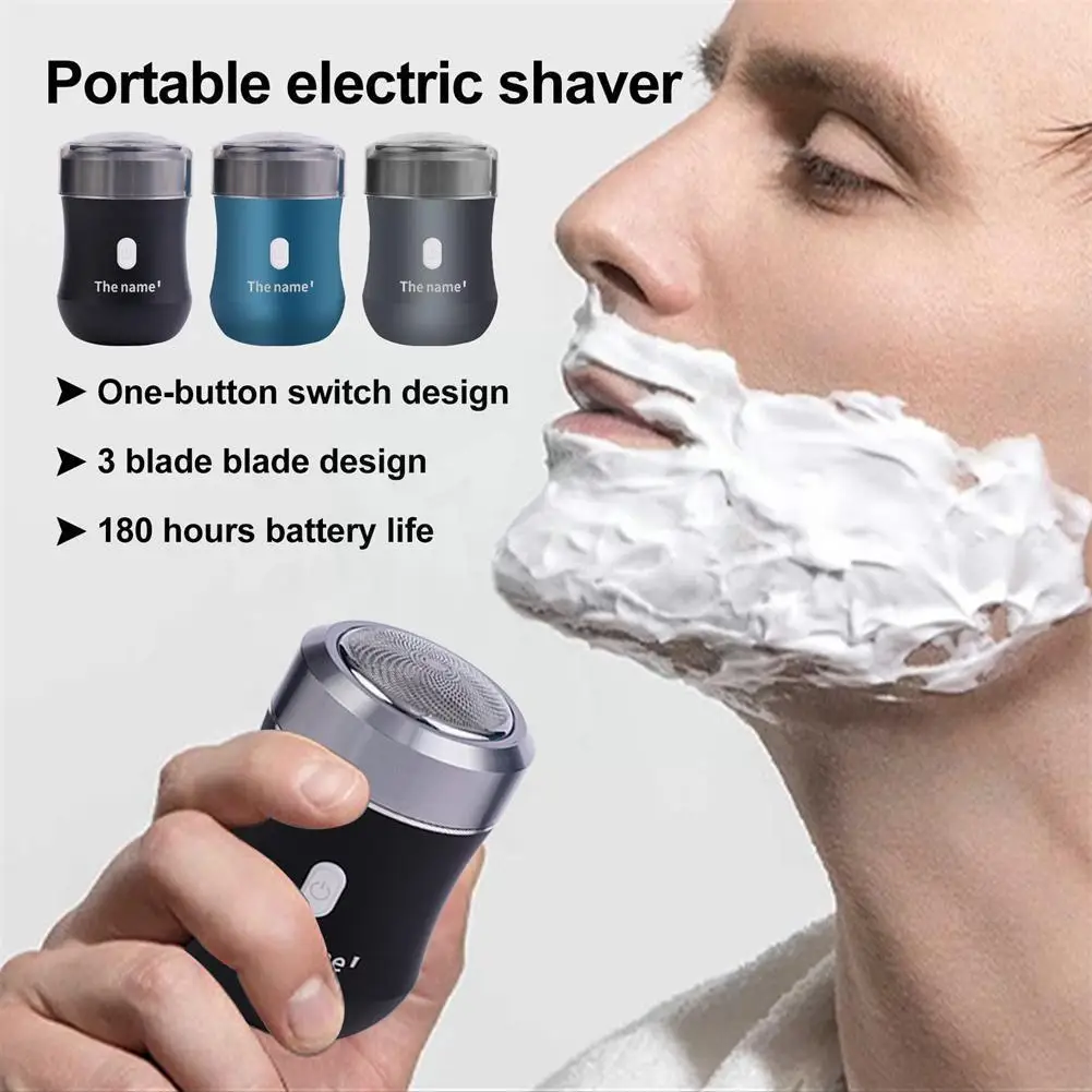 

Portable Mini Electric Shaver Washable Men's Razor Metal Shaver Knife Machine Shaving Car Beard Shaving USB Cable Case Char B9Z7