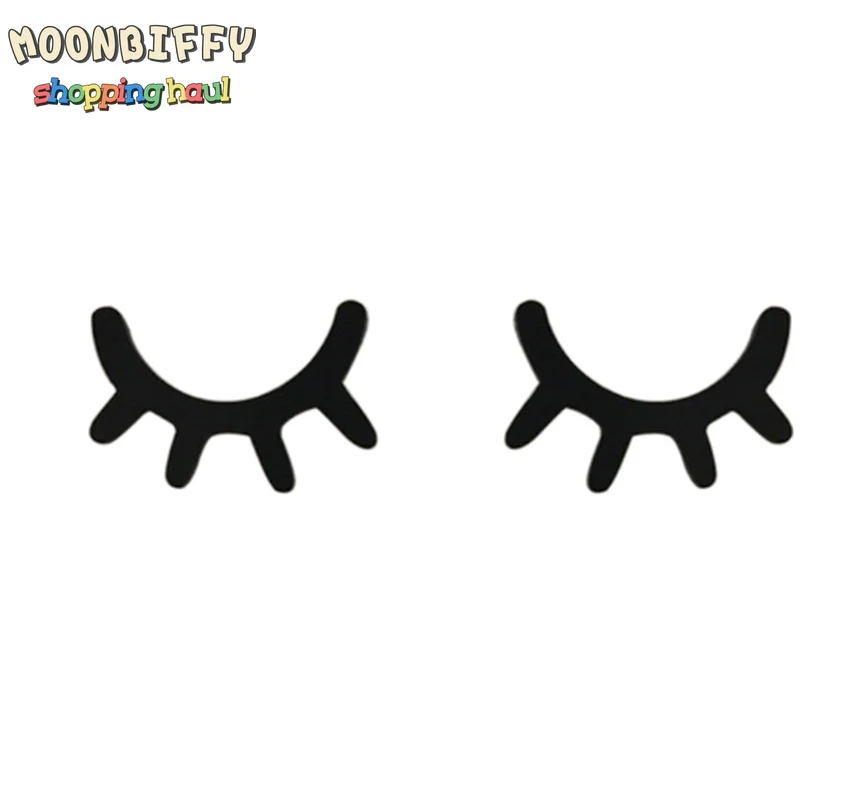 

1 Pair Nordic Style Cute Wooden 3D Eyelash Wall Sticker Decor Children Kids Room Background Wall Sticker Home Decoration