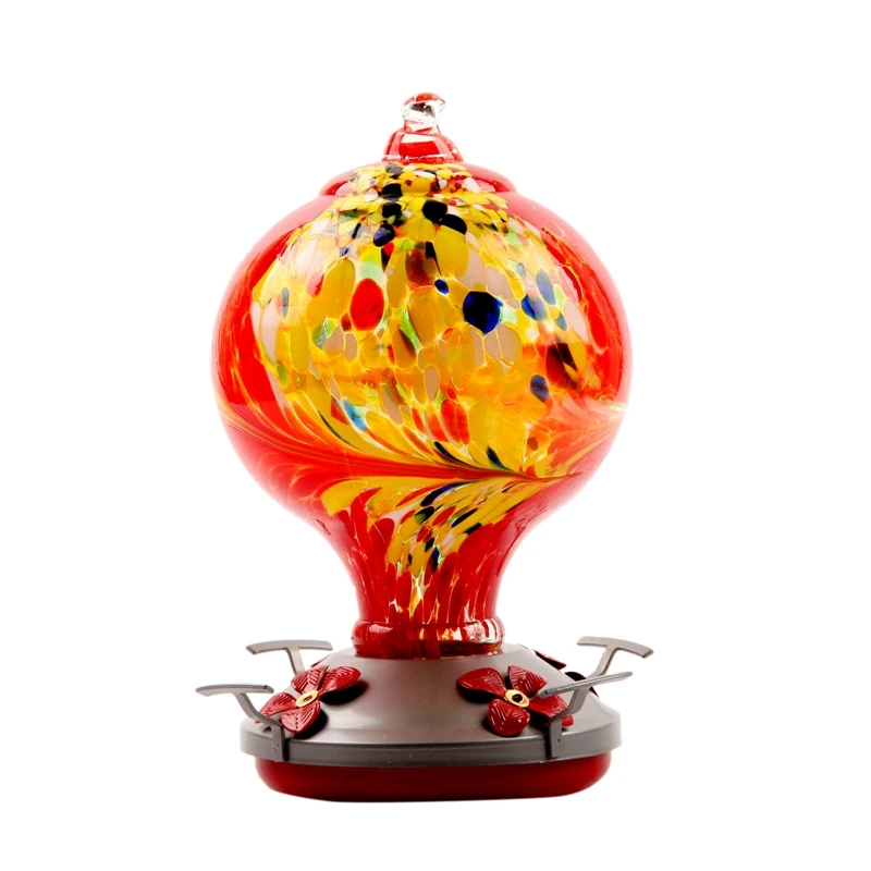 

Bird Feeders For Outdoors, Hand Blow Glass Bird Feeder, Bird Feeder Including Ant Moat Hook