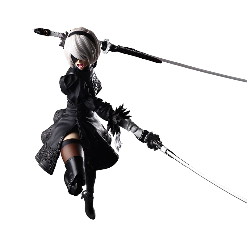 

Кукла ноу: Automata PLAY ARTS KAI, экшн-фигурка 2B Deluxe, модель, детский подарок, аниме