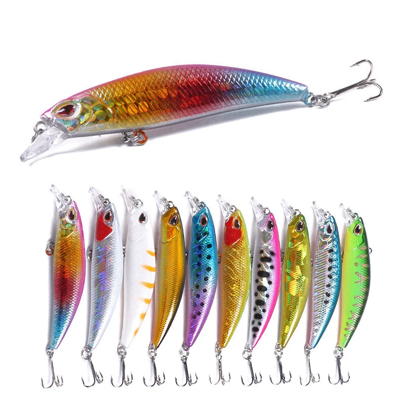 

colourful fake lure Wobblers for pike 60mm 4.5g for Bass Carp Trout Pikes fishing lure Freshwater Saltwater artificial bait