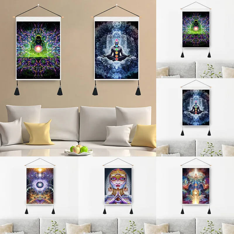 

European and American Bohemian style printing hanging painting home decoration cloth hanging cloth bedroom background cloth