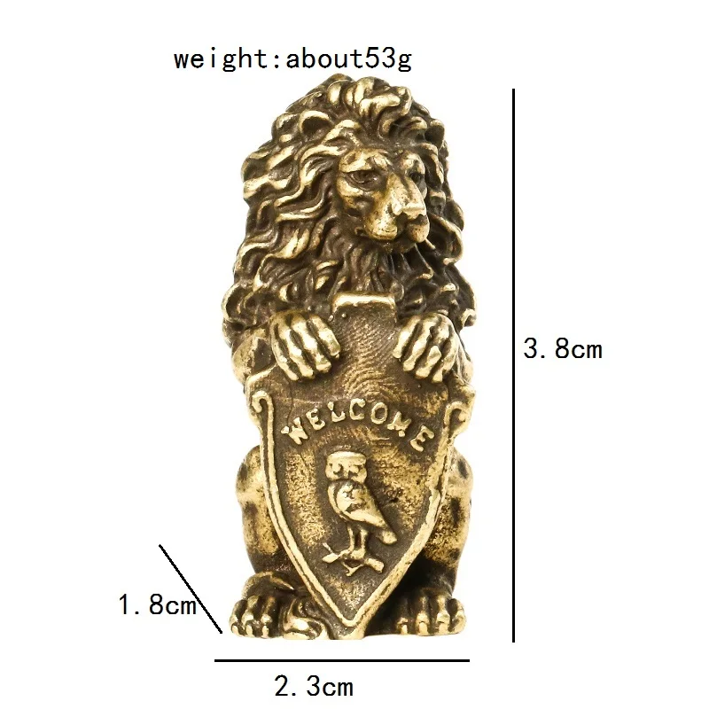 

Миниатюрная медная статуэтка льва