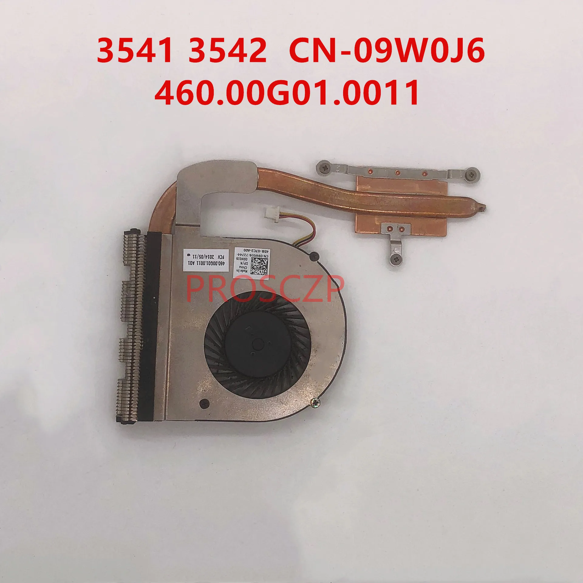 Высококачественный охлаждающий вентилятор охлаждения для ноутбука DELL 15 3541 3542 3543