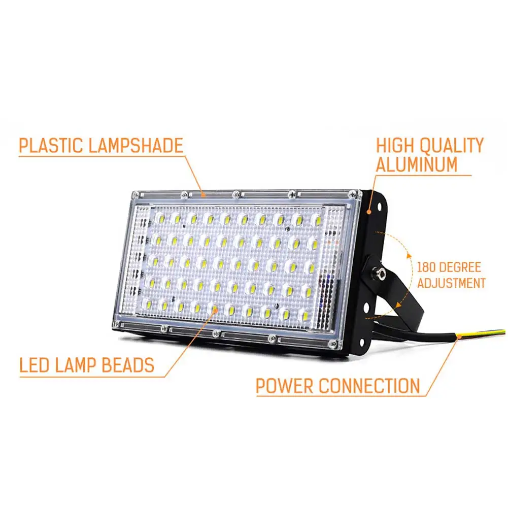 

50 Вт, 220 В, садовый яркий Ландшафтный фонарь с регулируемым кронштейном