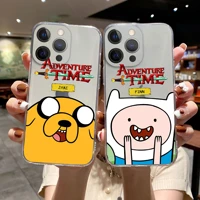 adventure time beemo jake realme phone case for iphone 13 12 11 pro max xs xr 8 7 plus 13 mini clear tpu lens protection cover