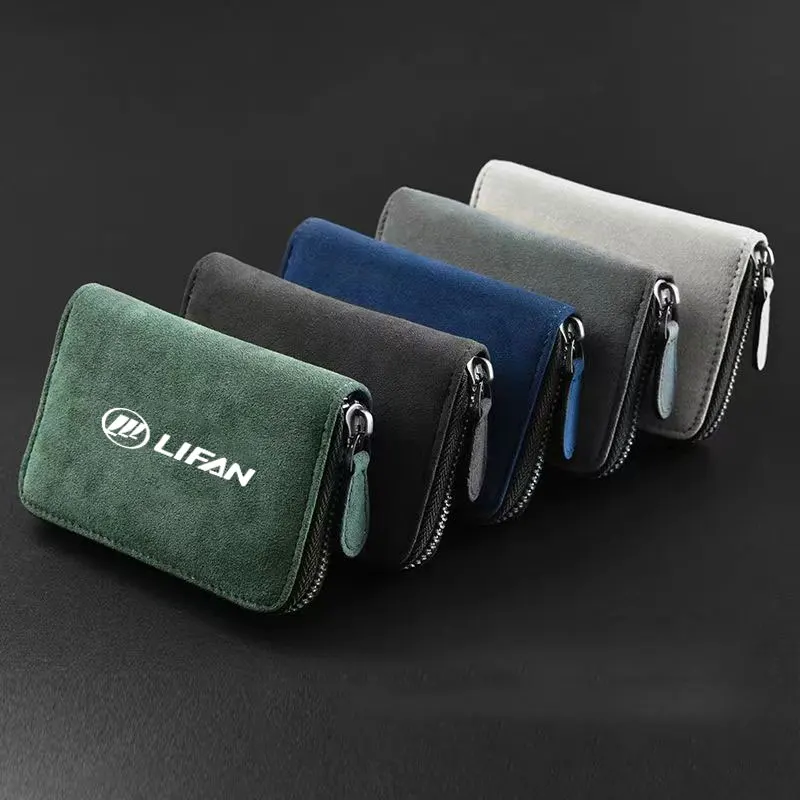 

Horizontal zipper card holder driver's license protection bag For lifan solano x60 x50 650 Emblem 125CC 320 520 car Accessories