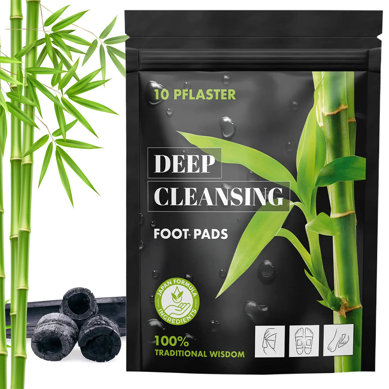 

Подушечки для ног, подушечки для ног с глубоким очищением, бамбуковые подушечки для ног с угольным напылением, клейкие листы, органические подушечки для ног с бамбуковым уксусом, ингредиенты