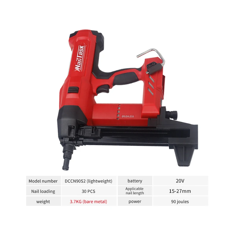 Nailtask DCCN 90S 2 гвозди с литиевой батареей для установки дверей и окон